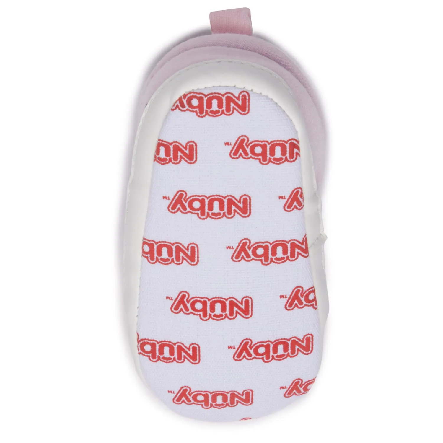 Nuby Baby Girls Elastic Band Tennis Shoes, Soft Gripper Sole Crib & First Walking Infant Sneakers