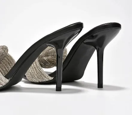 Oh U Fancy Huh Rhinestone Heel
