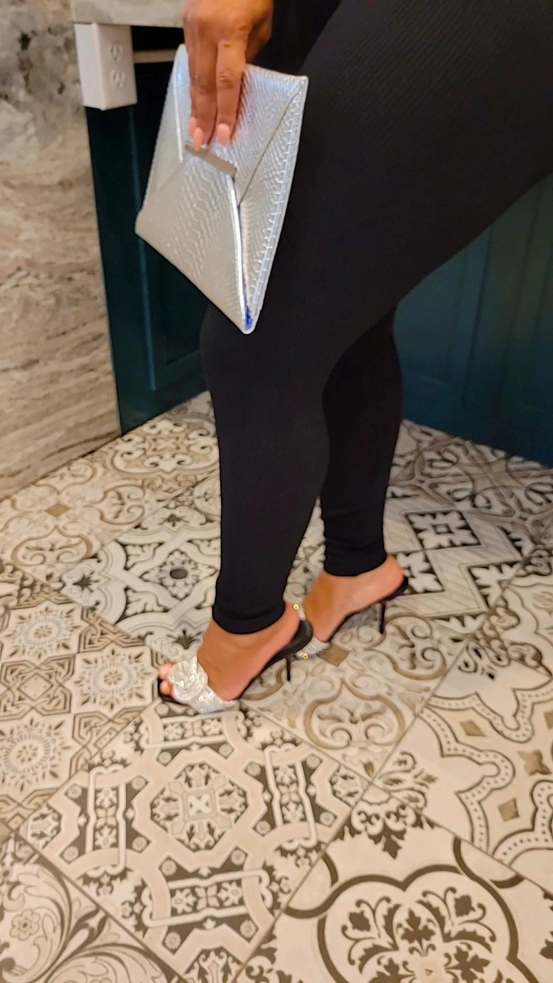 Oh U Fancy Huh Rhinestone Heel