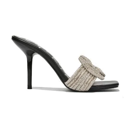 Oh U Fancy Huh Rhinestone Heel