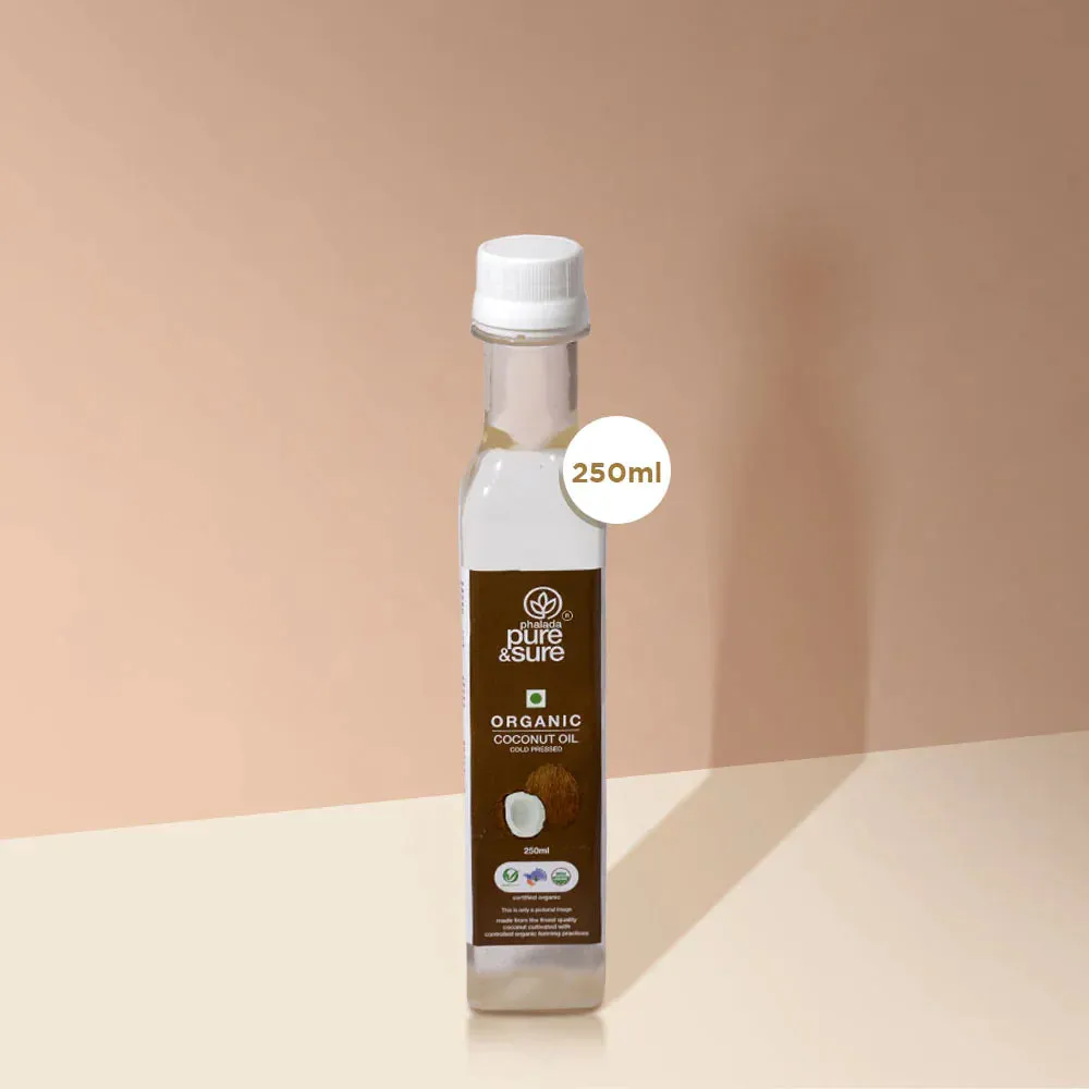 Organic Cold Pressed Coconut Oil - 250 ml - Pure & Sure