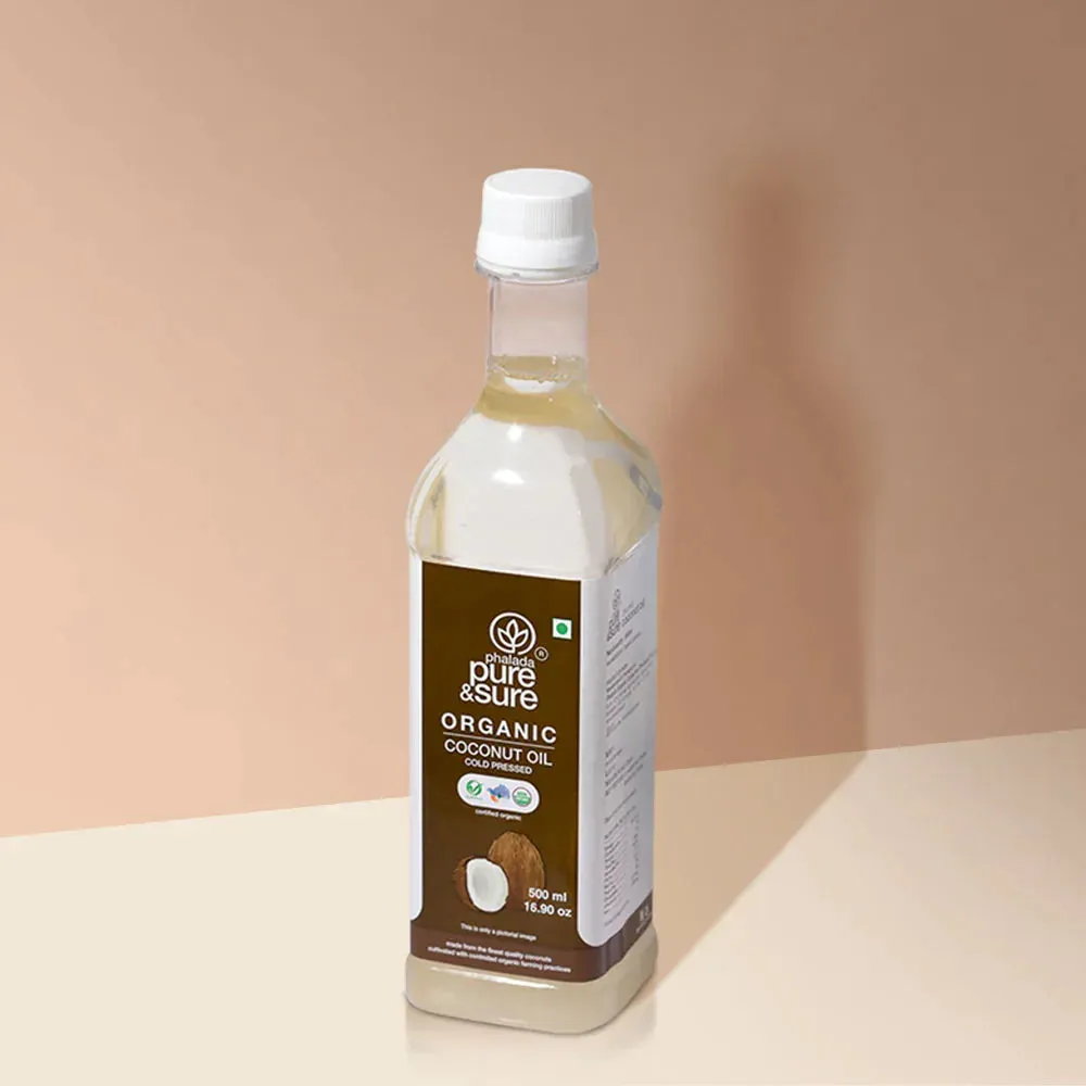Organic Cold Pressed Coconut Oil - 500 ml - Pure & Sure