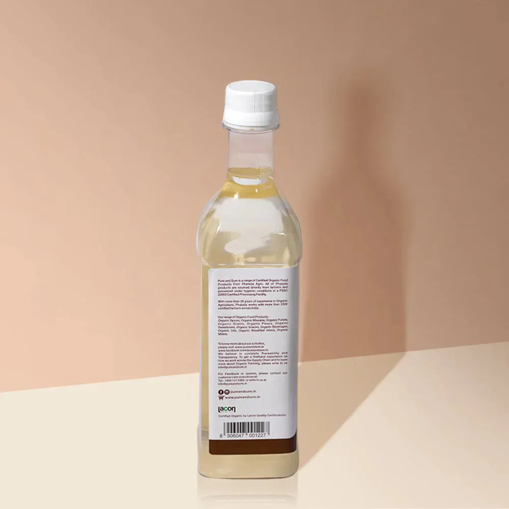 Organic Cold Pressed Coconut Oil - 500 ml - Pure & Sure