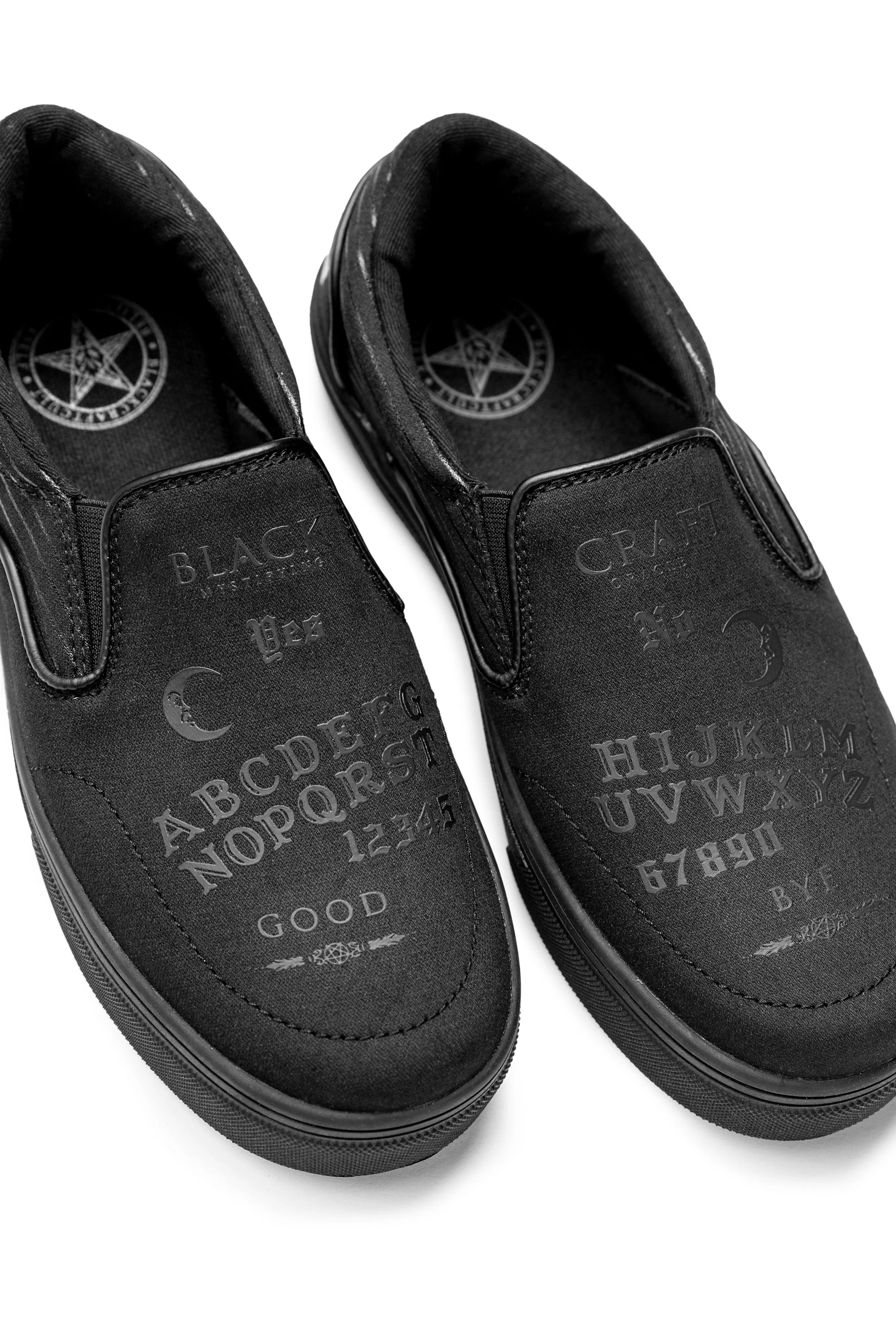 Ouija Black on Black Slip On Sneaker