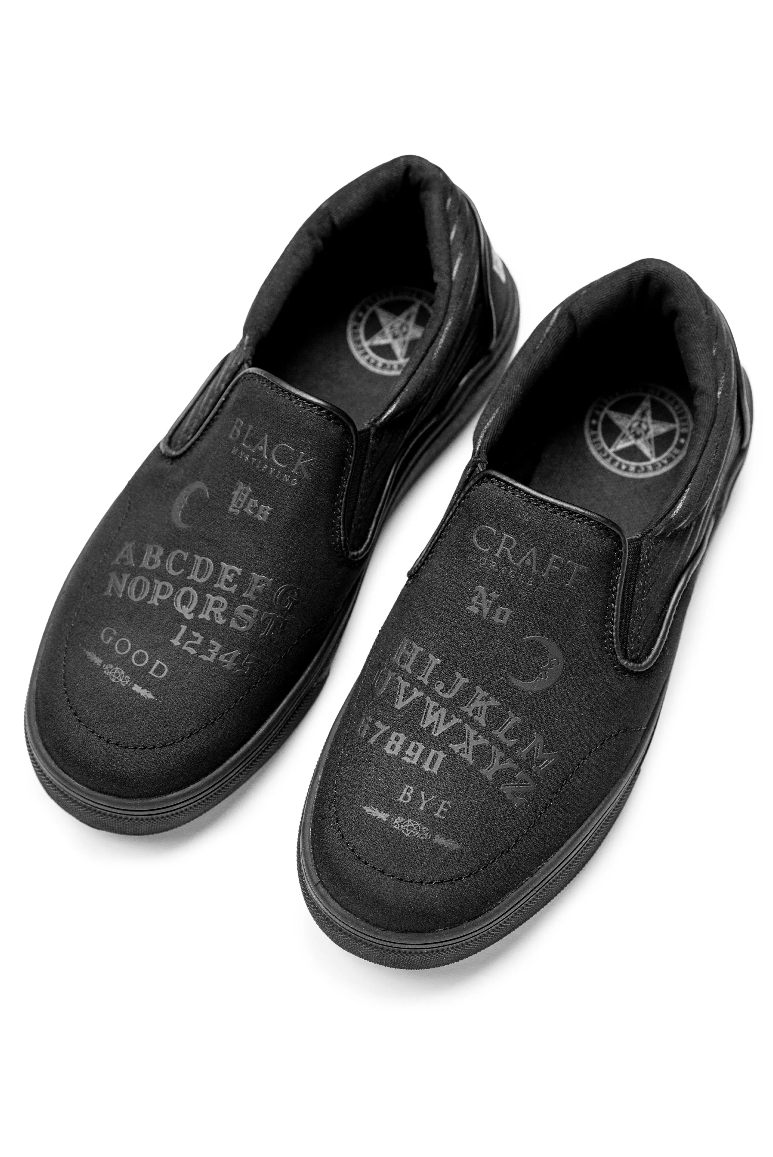 Ouija Black on Black Slip On Sneaker