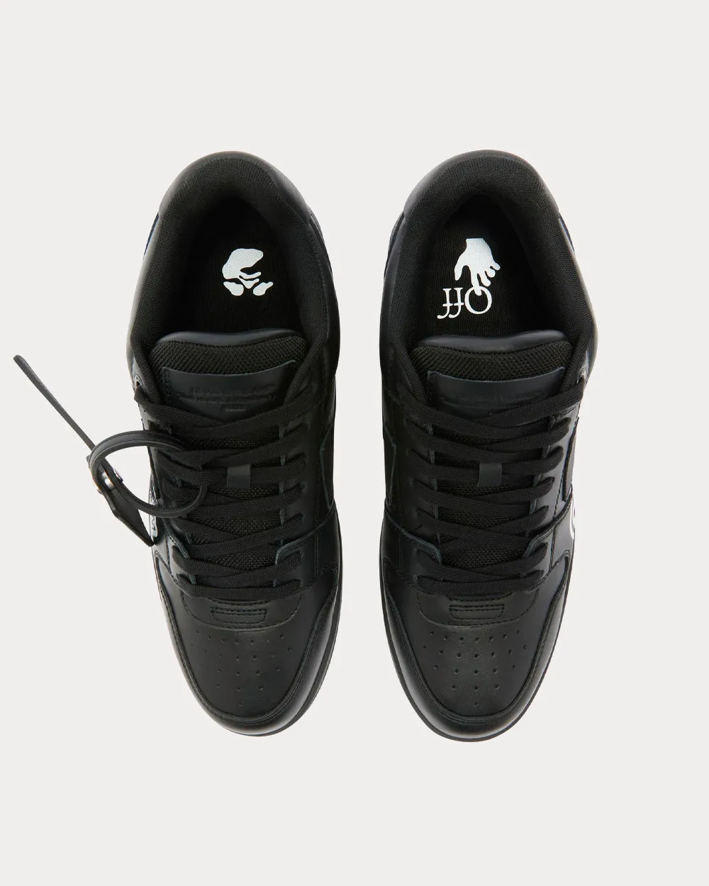 Out Of Office "Ooo" Black / White Low Top Sneakers