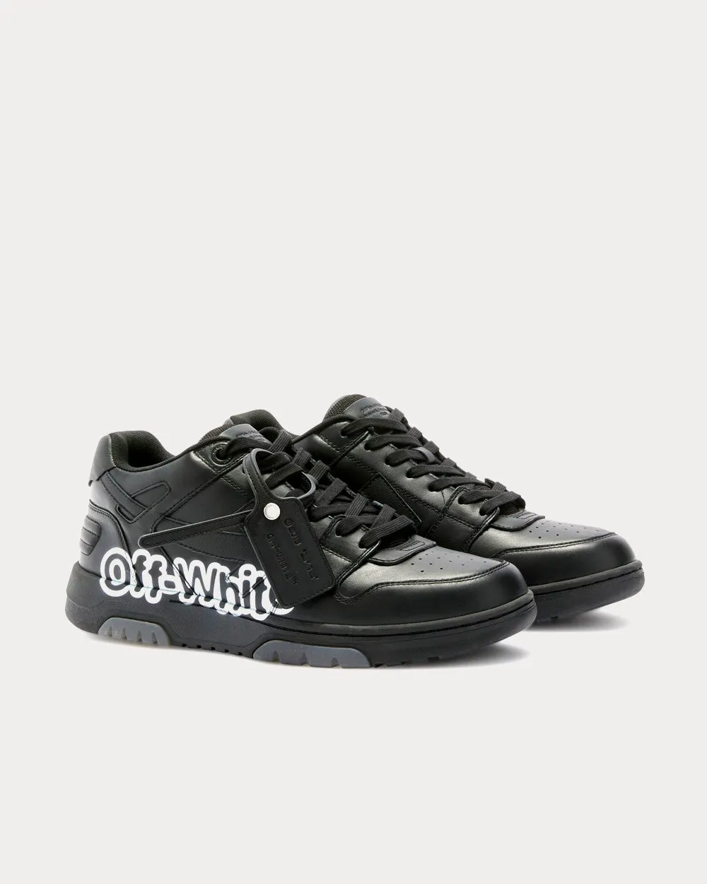 Out Of Office "Ooo" Black / White Low Top Sneakers