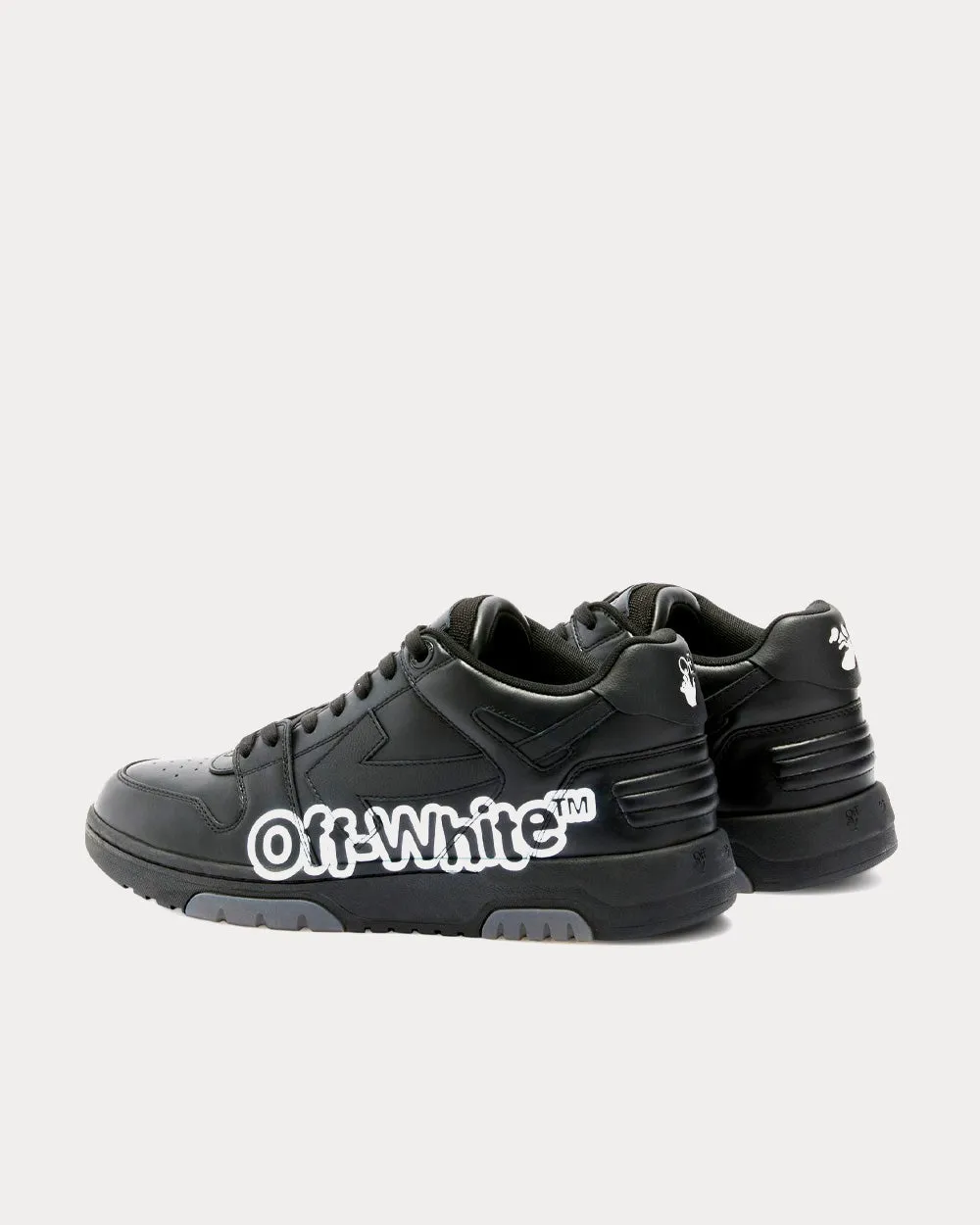 Out Of Office "Ooo" Black / White Low Top Sneakers