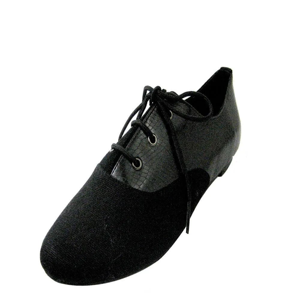 Oxford in Embossed Leather Black