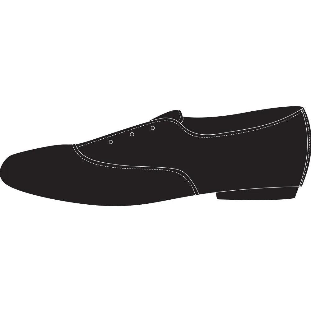 Oxford in Embossed Leather Black