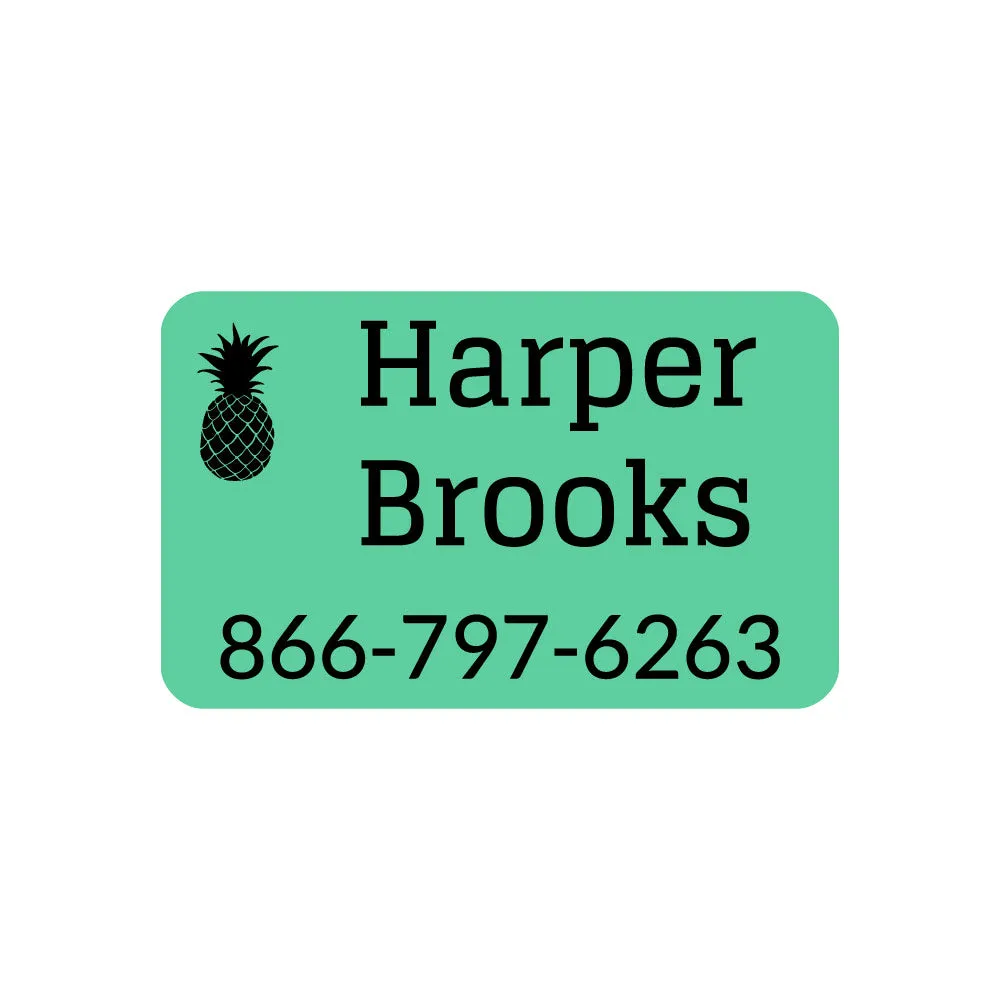 Pineapple Iron-On Clothing Labels