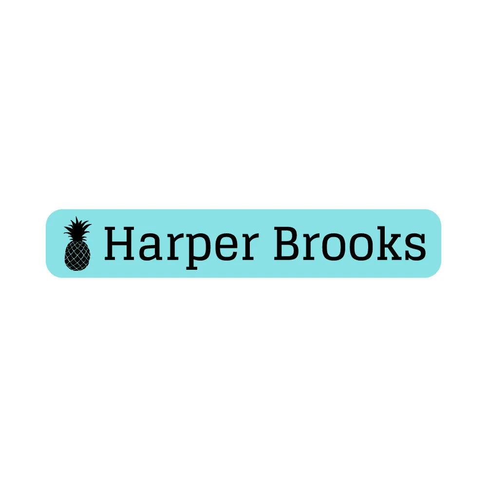 Pineapple Iron-On Clothing Labels