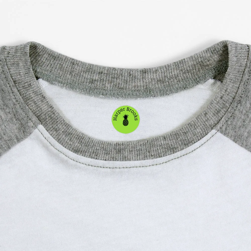 Pineapple Iron-On Clothing Labels