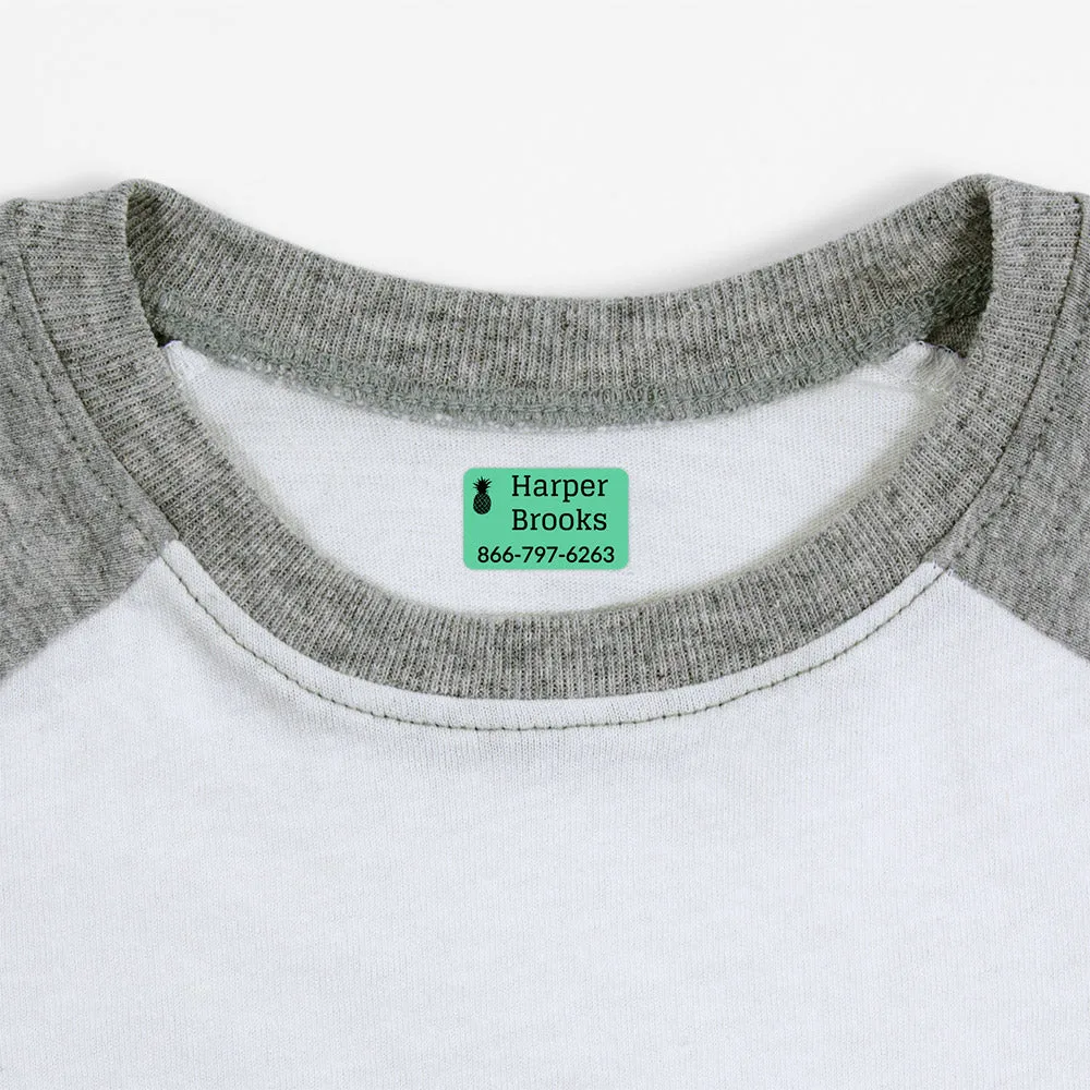 Pineapple Iron-On Clothing Labels