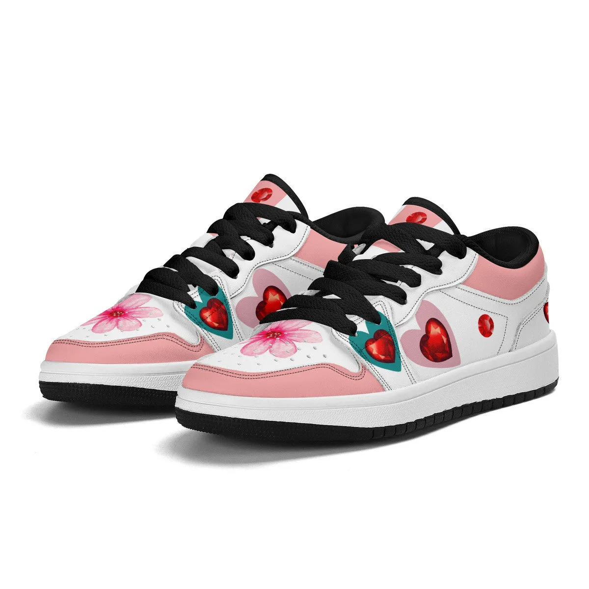 Pink Floral | Custom Kids Shoes | Shoe Zero