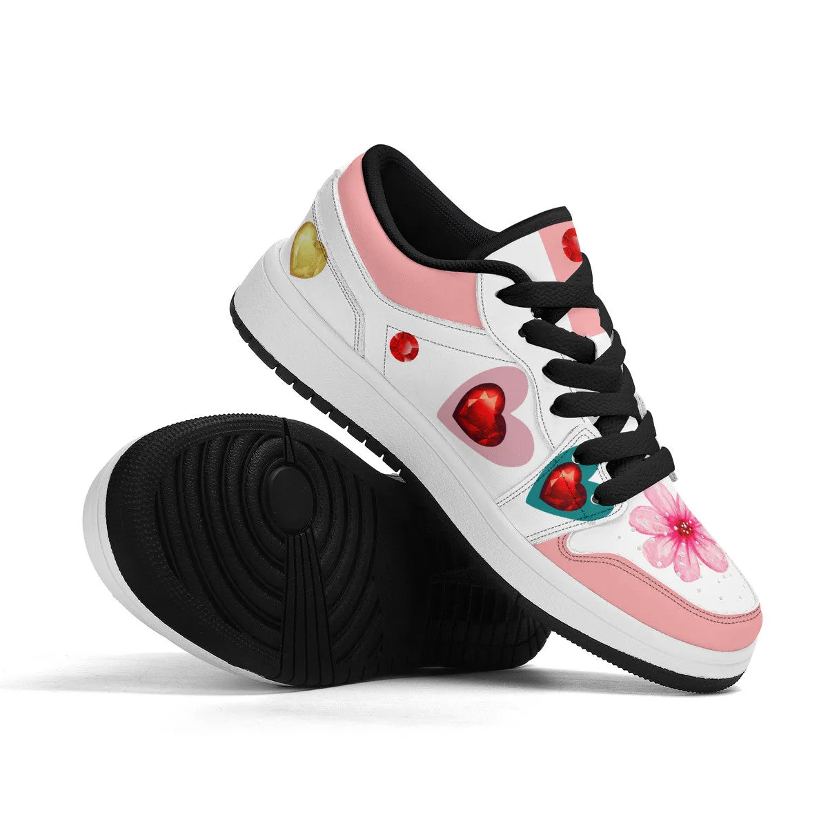 Pink Floral | Custom Kids Shoes | Shoe Zero