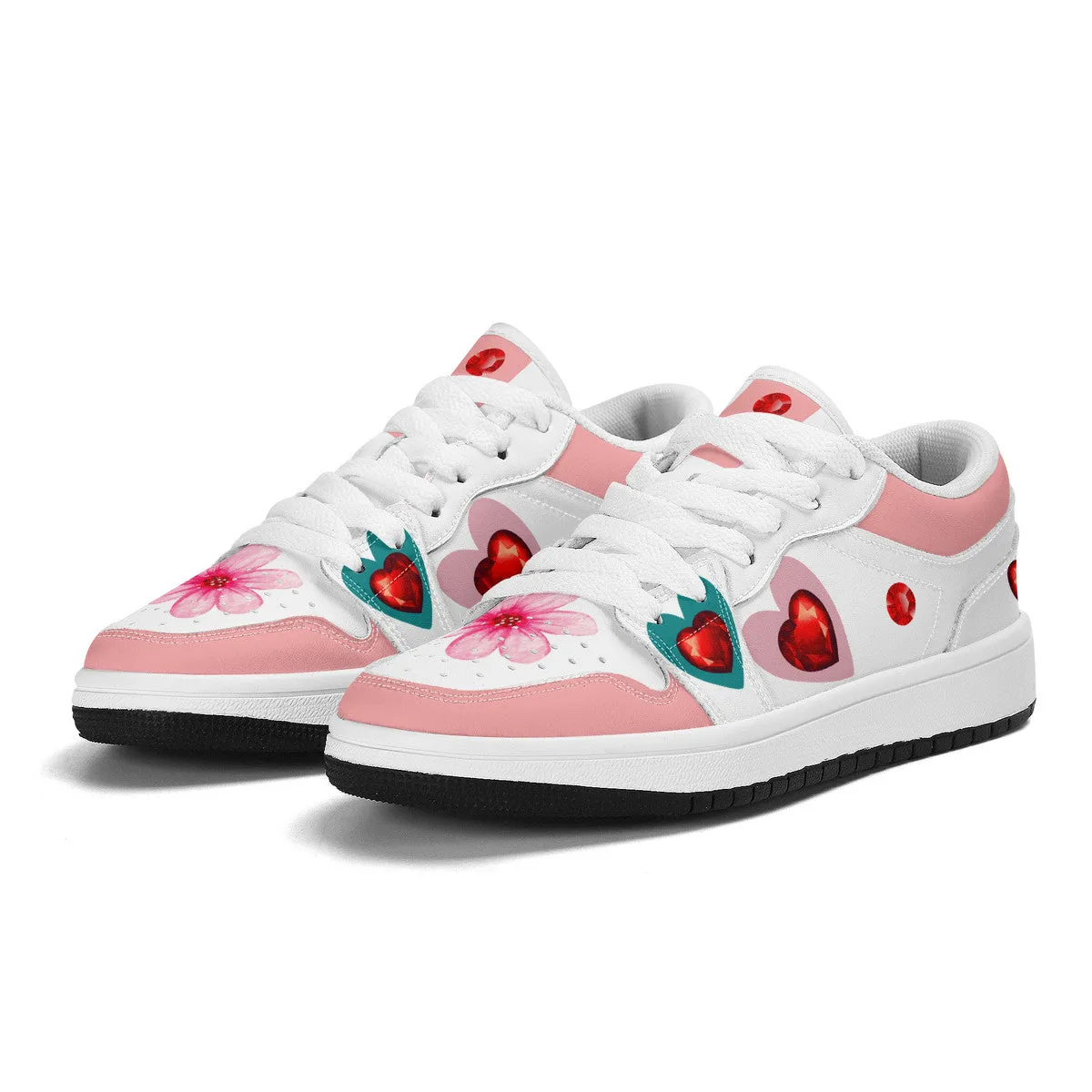 Pink Floral | Custom Kids Shoes | Shoe Zero