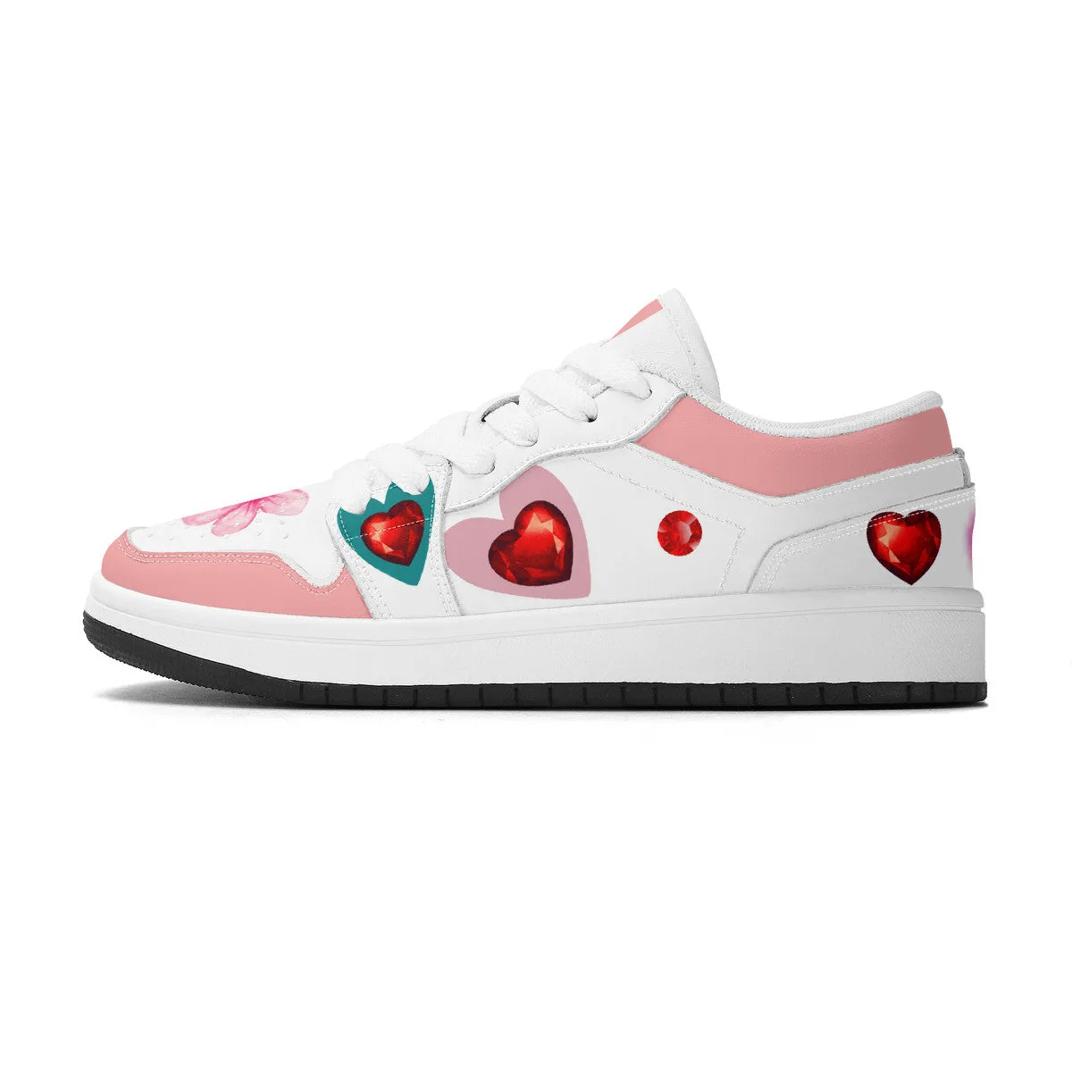 Pink Floral | Custom Kids Shoes | Shoe Zero