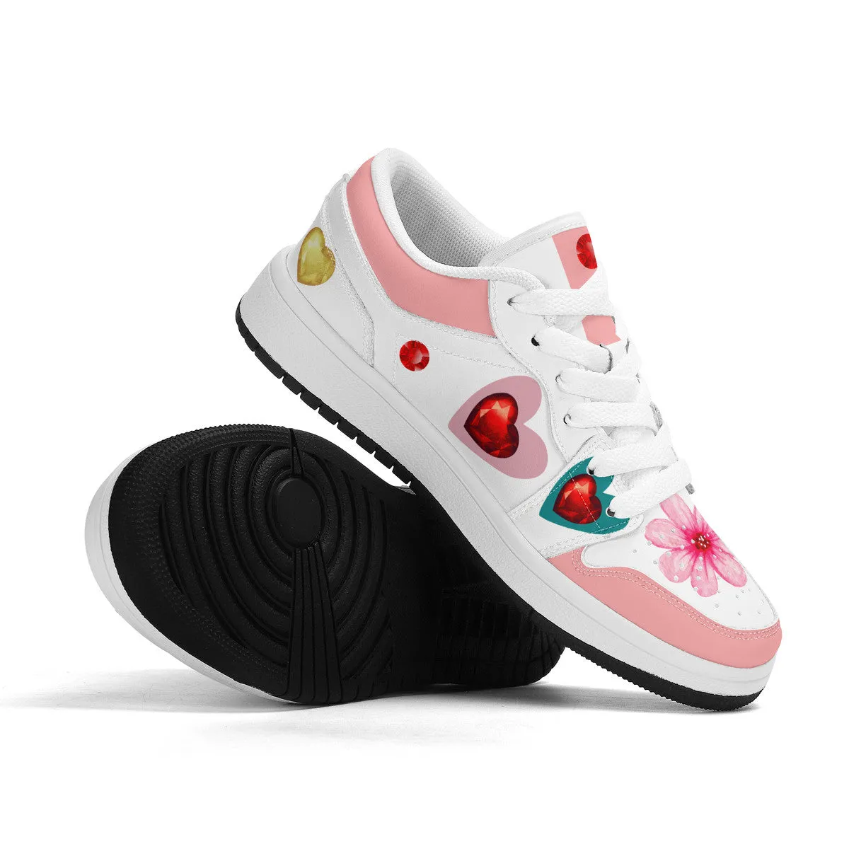 Pink Floral | Custom Kids Shoes | Shoe Zero
