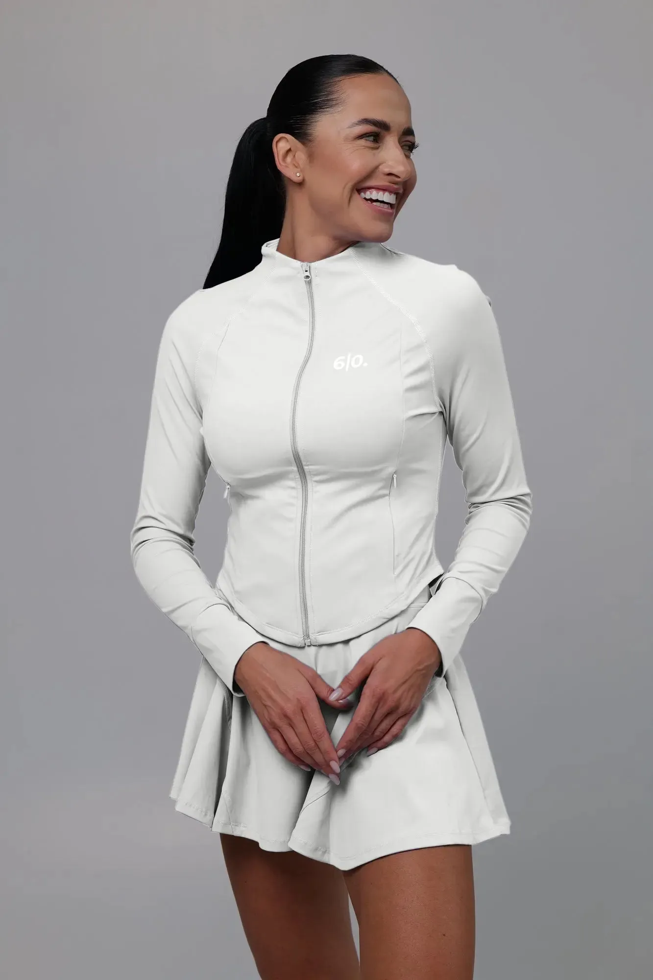 Pink soft material Jacket & Skirt set