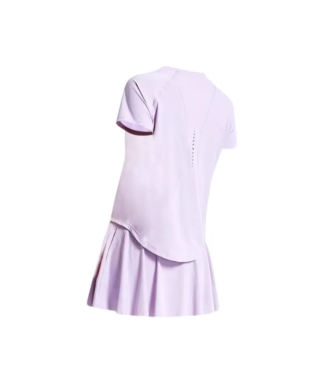 Pink stretchy material shirt and skirt set (without bra)