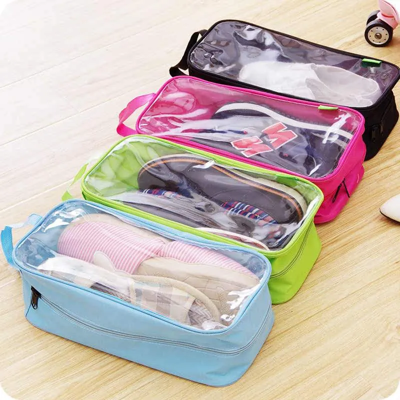 Portable Shoes Carrying Bag Organizer Box Container ( Pack Of 2 )