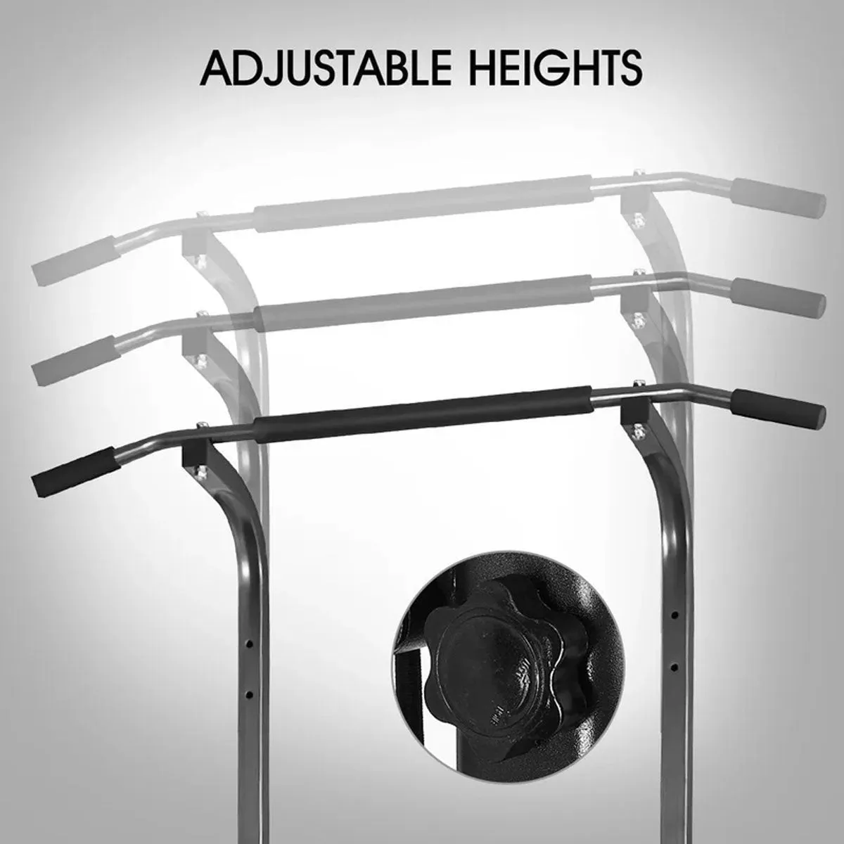 Push Pull Chin Up Bar Power Tower Station Press Gym Equipment Fitness Weight Bench
