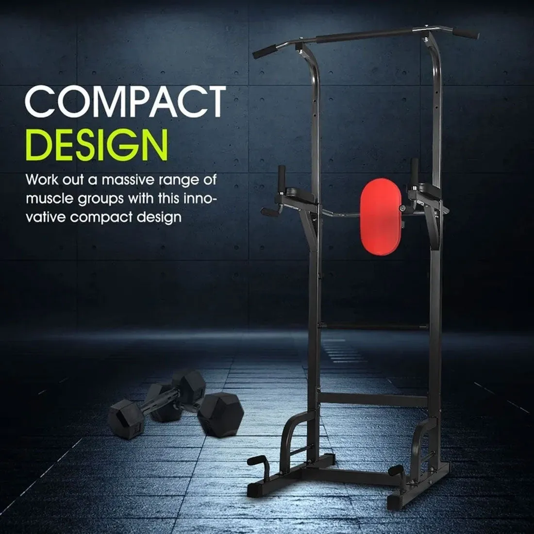 Push Pull Chin Up Bar Power Tower Station Press Gym Equipment Fitness Weight Bench