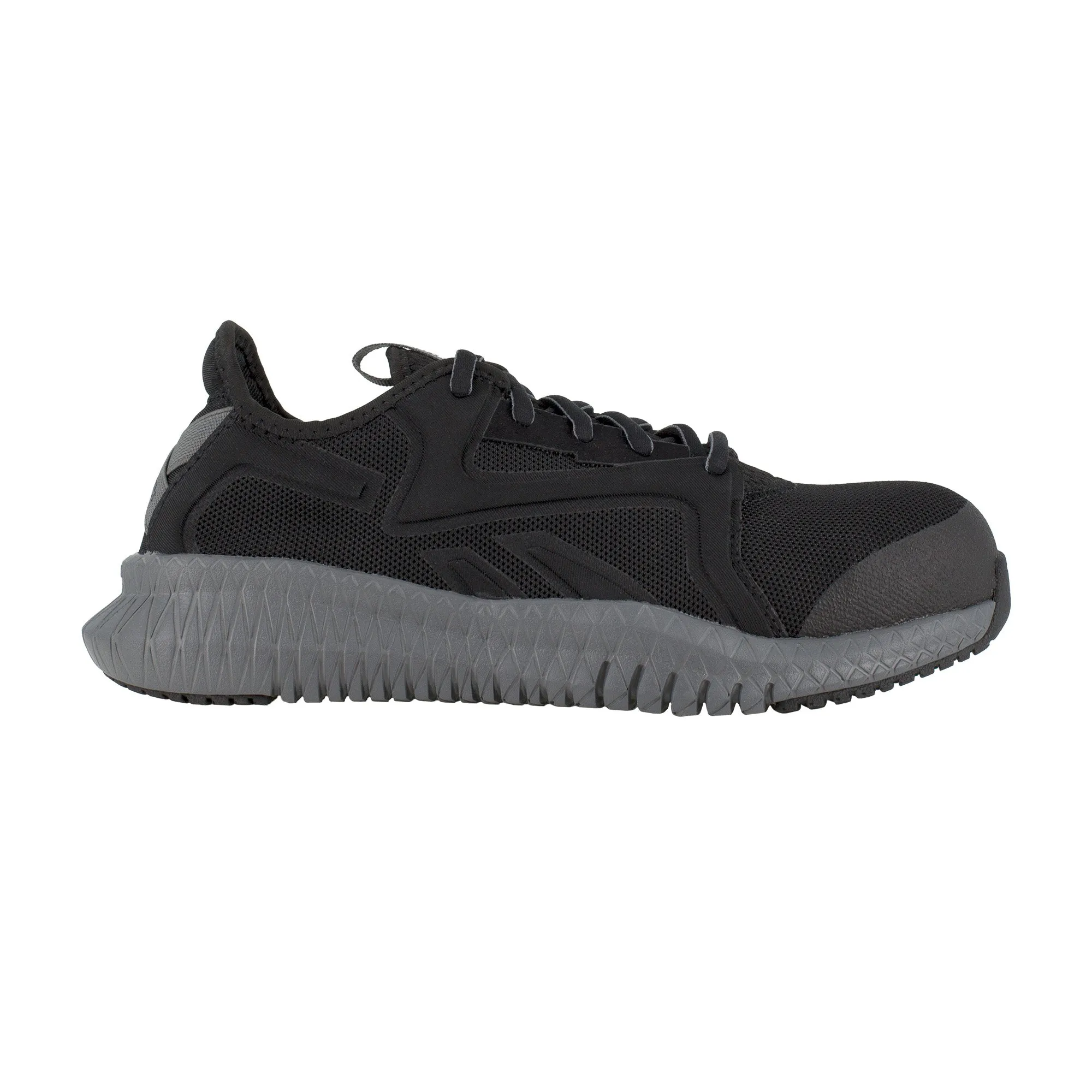 Reebok Ladies Flexagon 3.0 Composite Toe Black Athletic Work Shoes RB464
