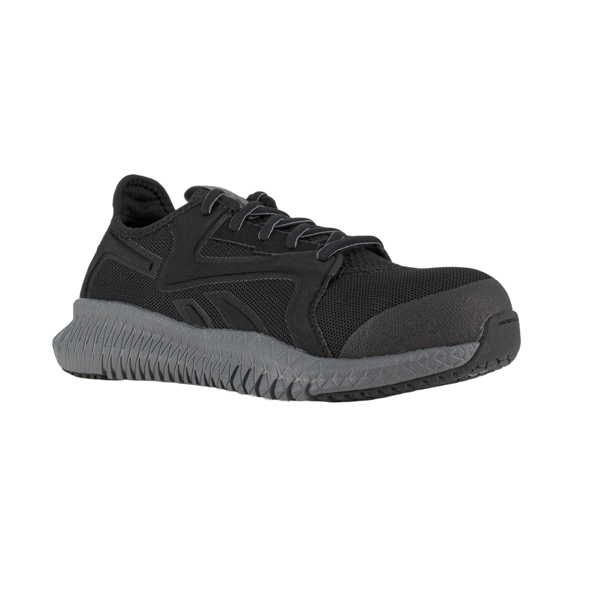 Reebok Ladies Flexagon 3.0 Composite Toe Black Athletic Work Shoes RB464