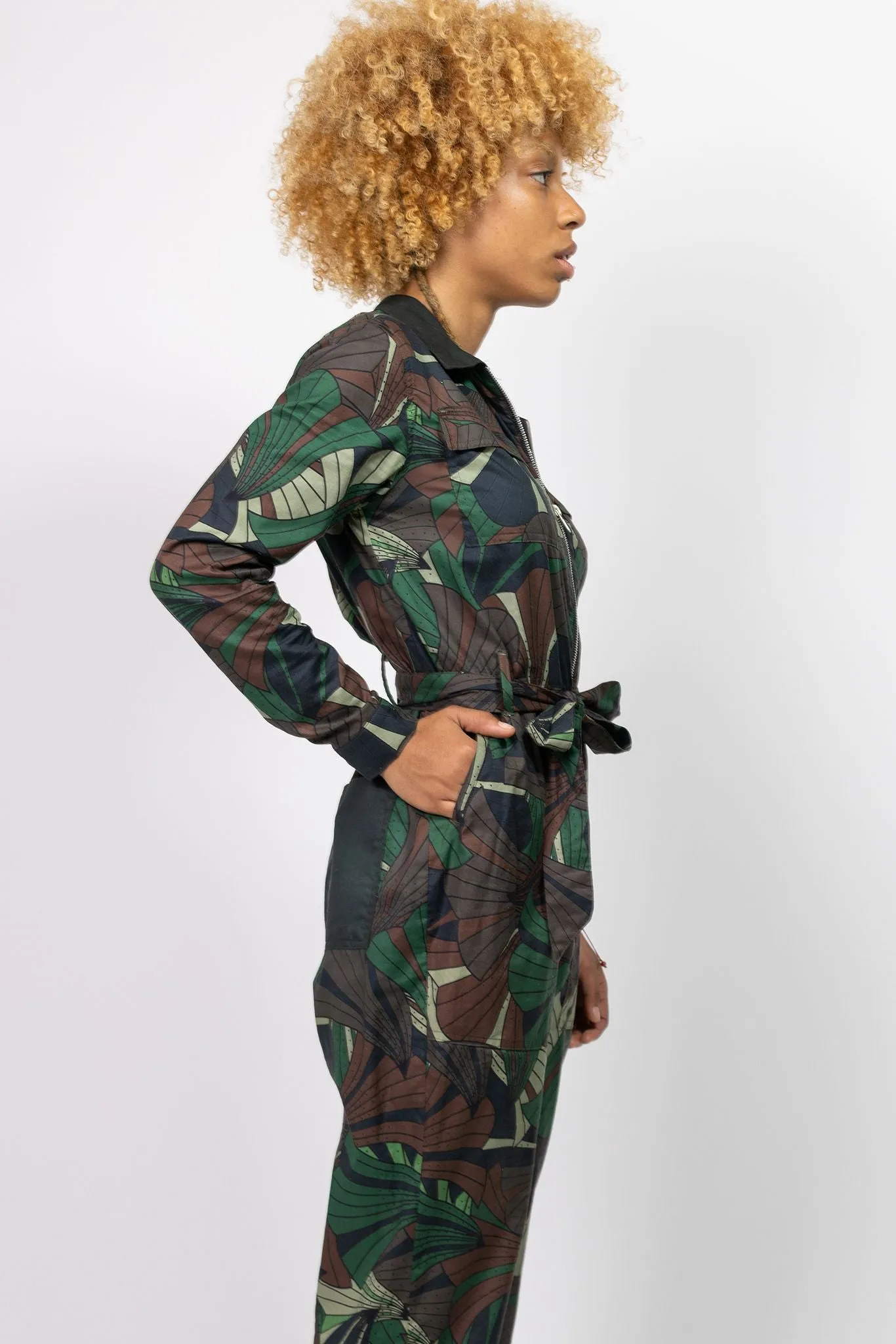 Relax Jumpsuit - Cargo Forest - Light Weight Cotton