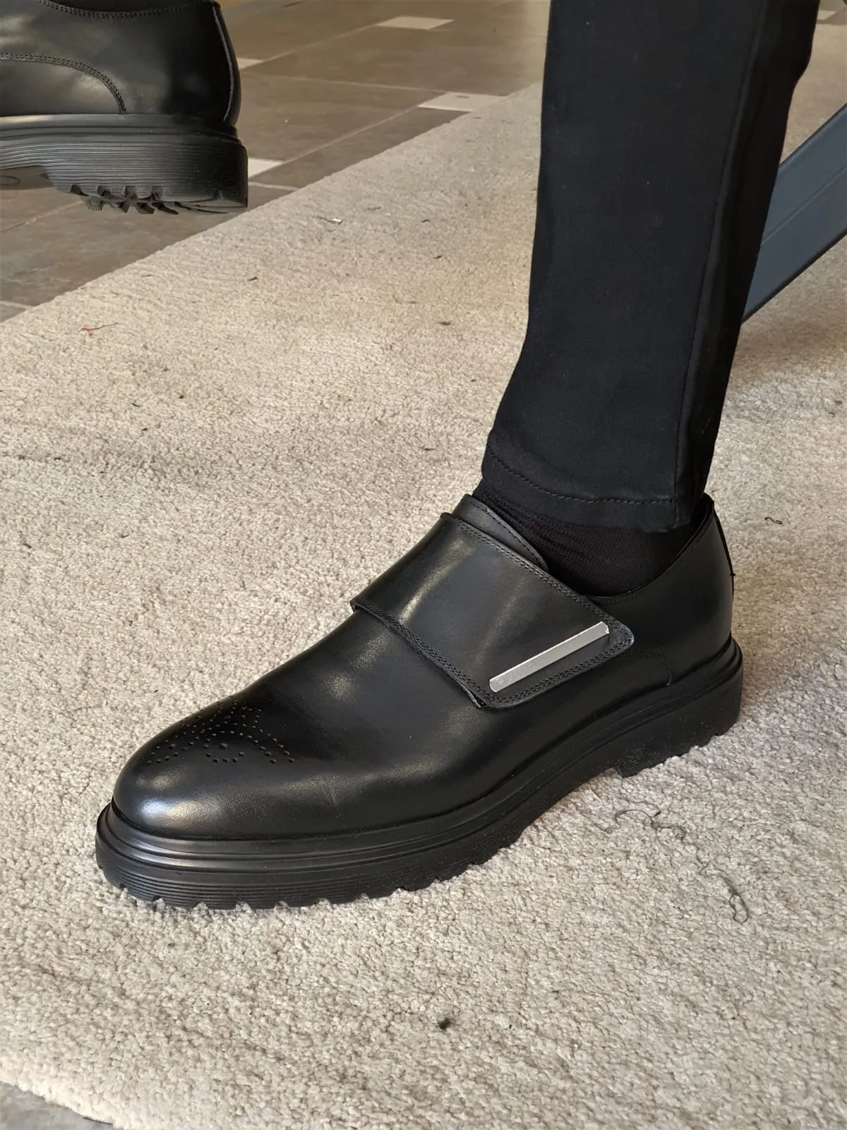 Royale Special Edition Sardinelli Leather Eva Black Shoes