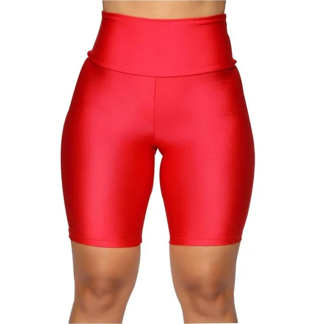 sexy high waist fitness shorts