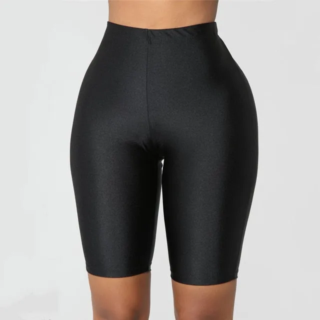 sexy high waist fitness shorts