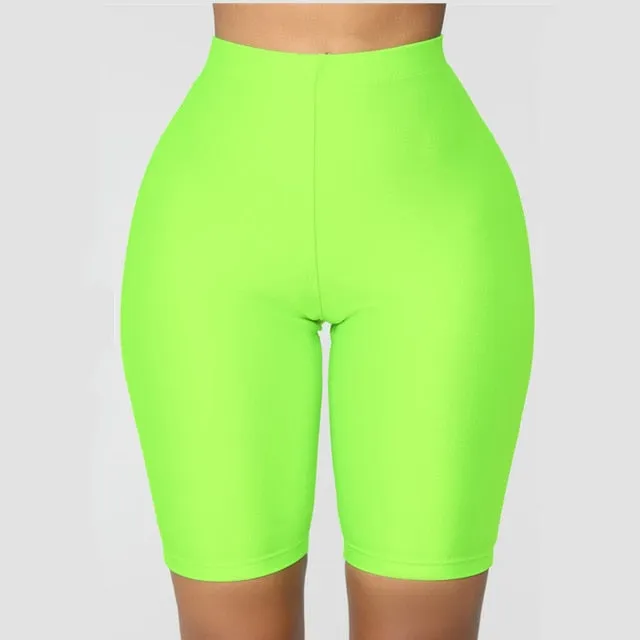 sexy high waist fitness shorts