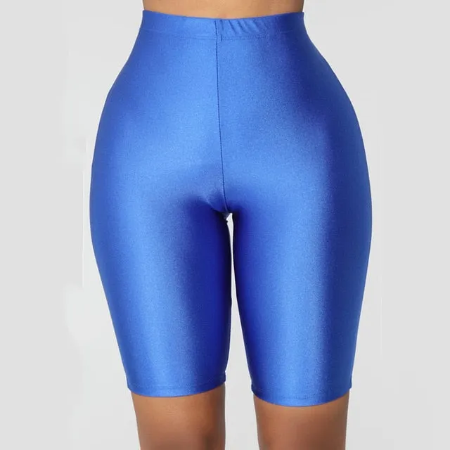 sexy high waist fitness shorts