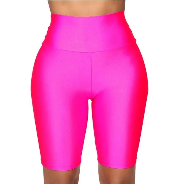 sexy high waist fitness shorts