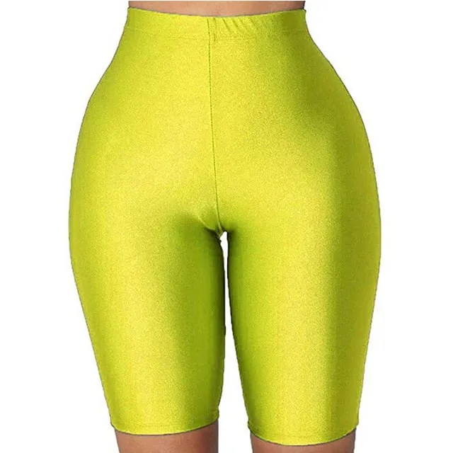 sexy high waist fitness shorts