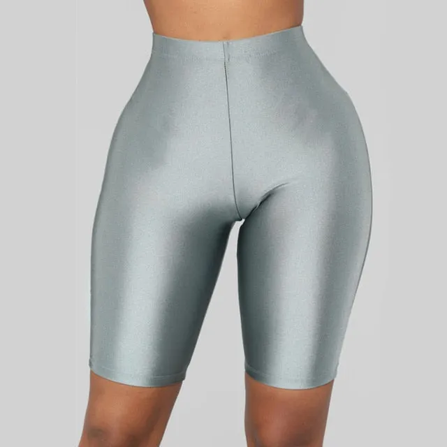 sexy high waist fitness shorts