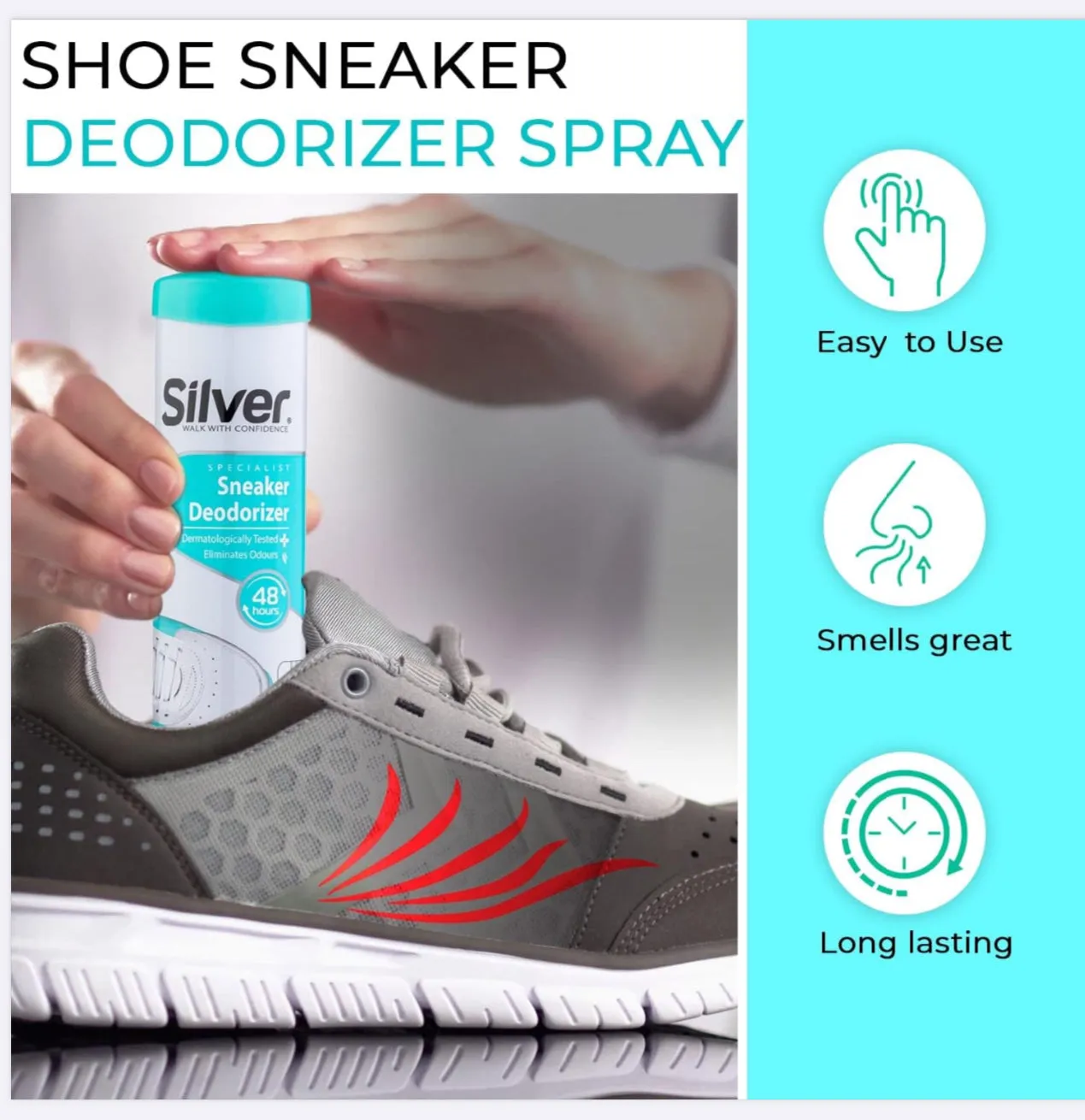 Silver Sport Shoe Deodorizer