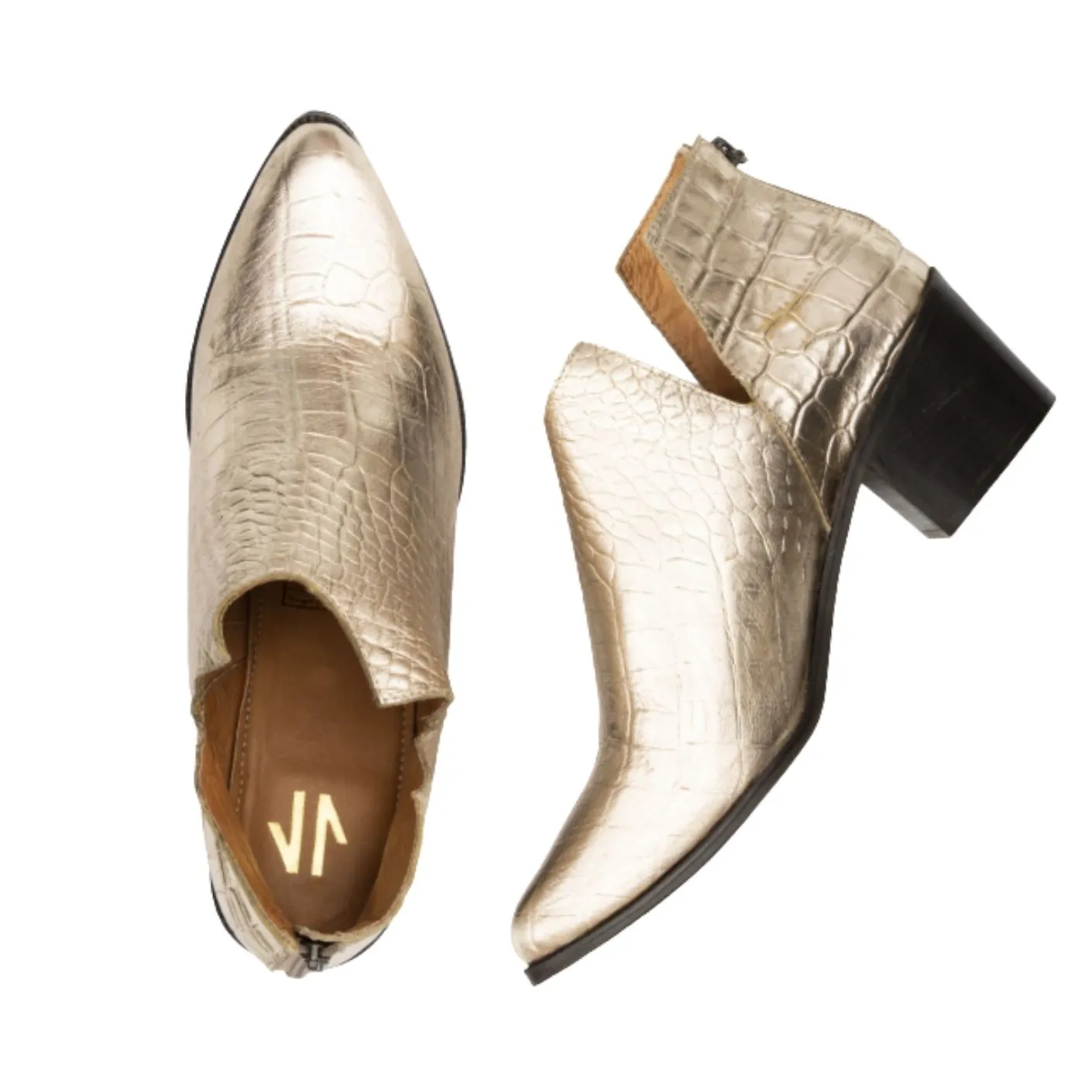 Silvia Cobos Anaconda Gold Boots
