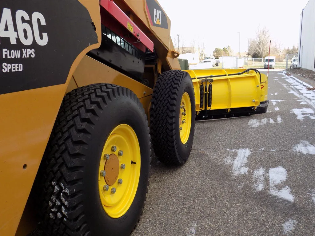 SnowWolf QuattroPlow auto wing plow for skid steers