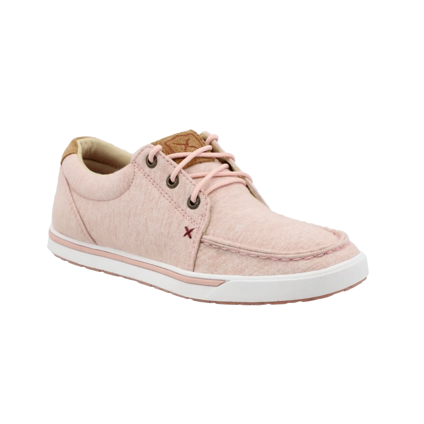 Twisted X® Ladies Moc Toe Baby Pink Slip-On Casual Shoes WCA0053