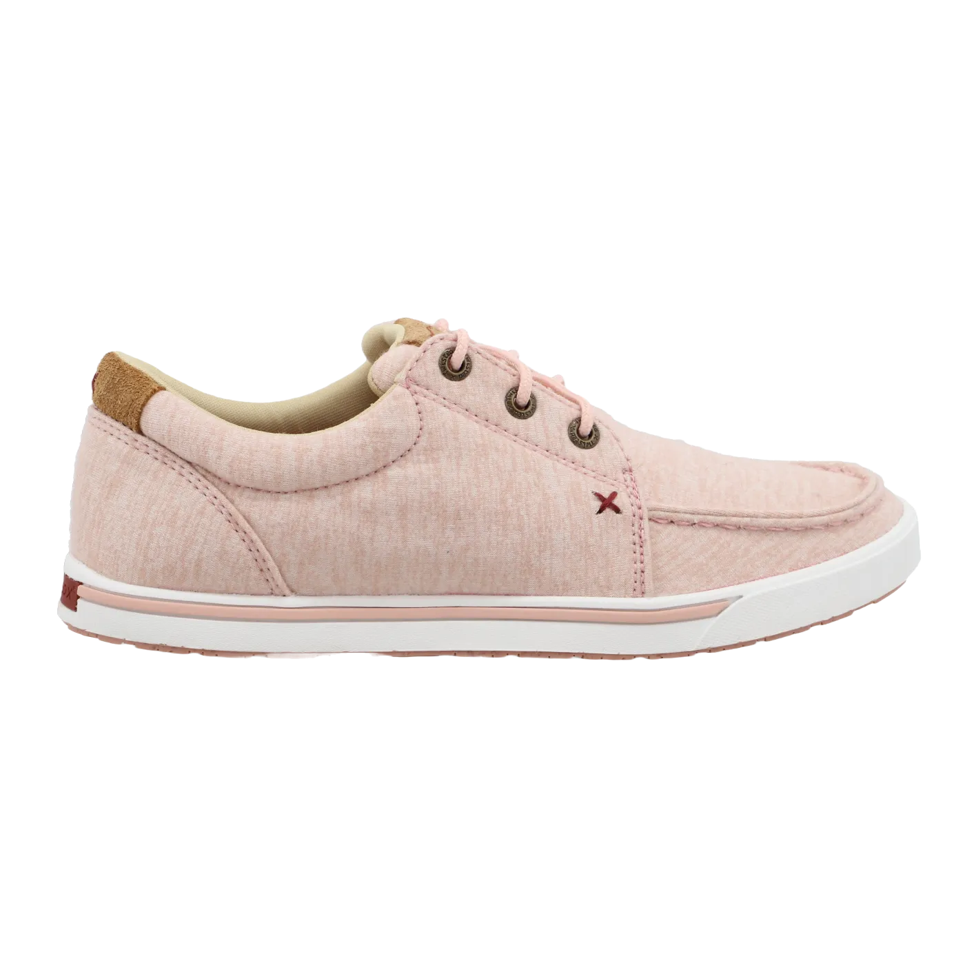 Twisted X® Ladies Moc Toe Baby Pink Slip-On Casual Shoes WCA0053