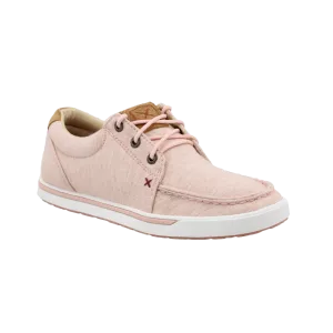 Twisted X® Ladies Moc Toe Baby Pink Slip-On Casual Shoes WCA0053