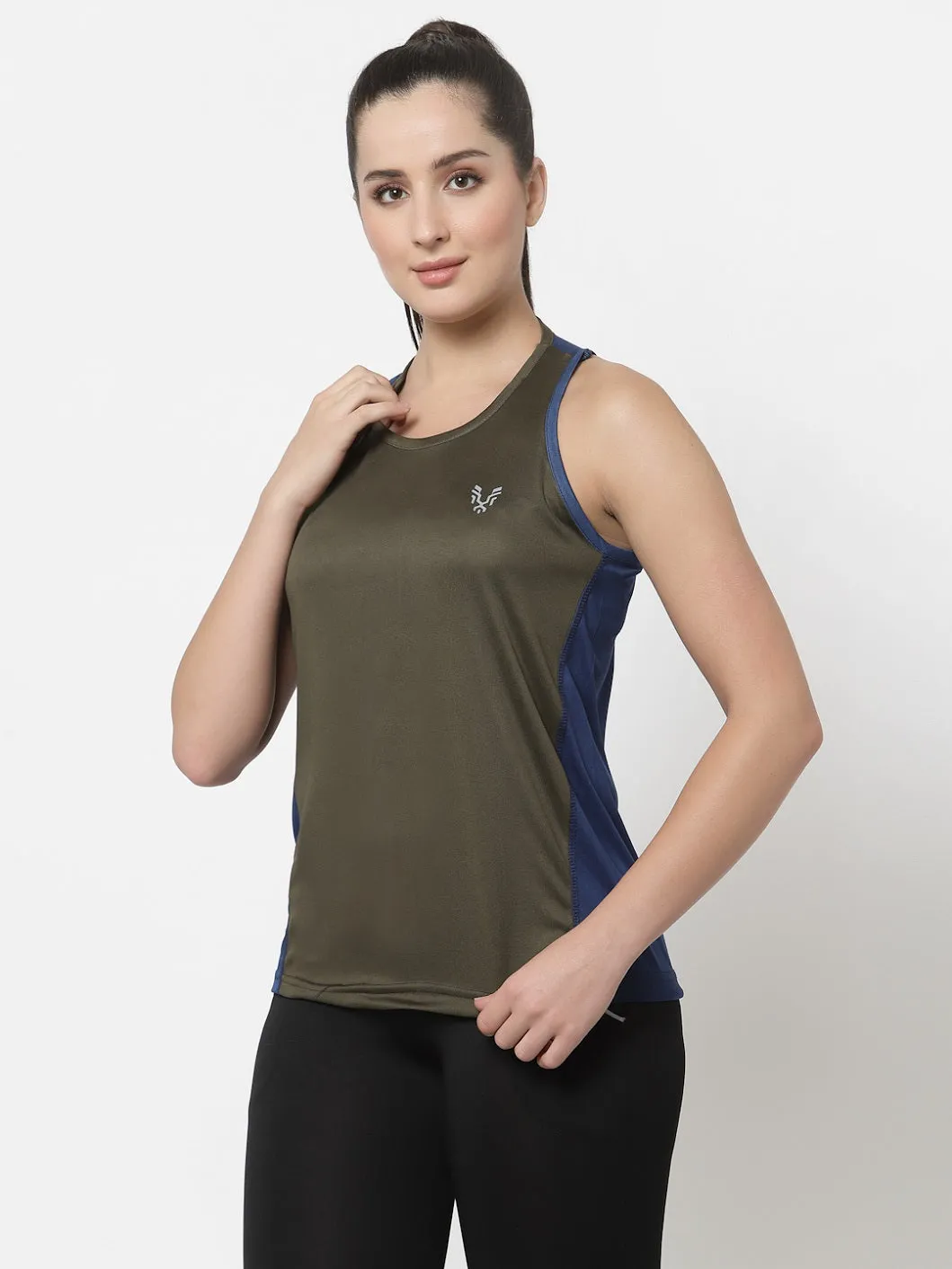 UZARUS Women's Dry Fit Workout Tank Top Sports Gym T-Shirt (Pack Of 2)