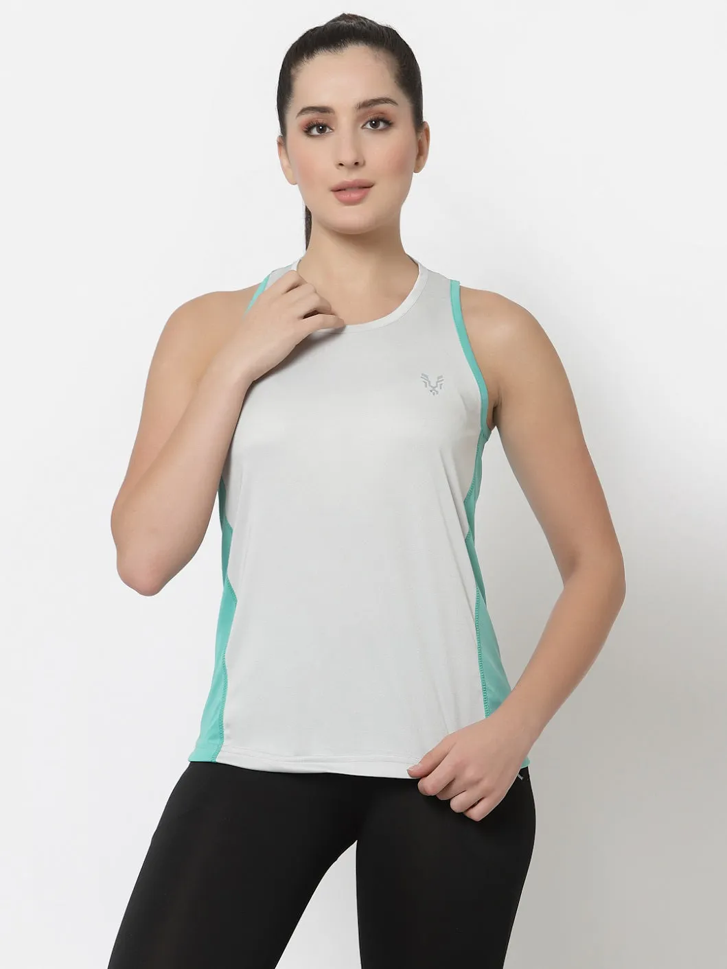 UZARUS Women's Dry Fit Workout Tank Top Sports Gym T-Shirt (Pack Of 2)