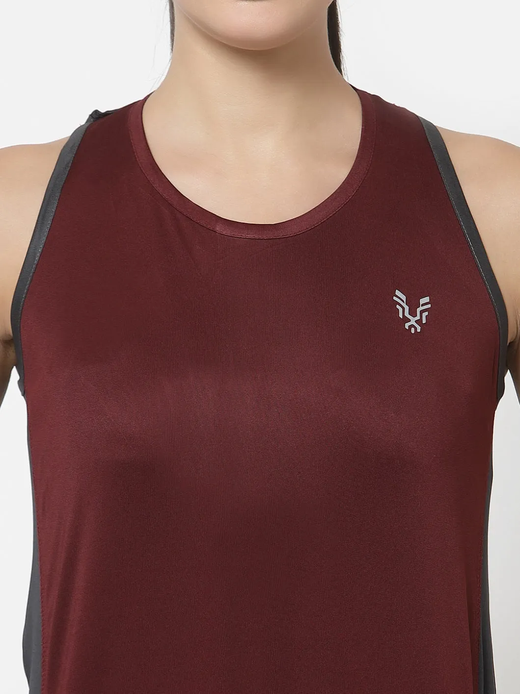 UZARUS Women's Dry Fit Workout Tank Top Sports Gym T-Shirt (Pack Of 2)