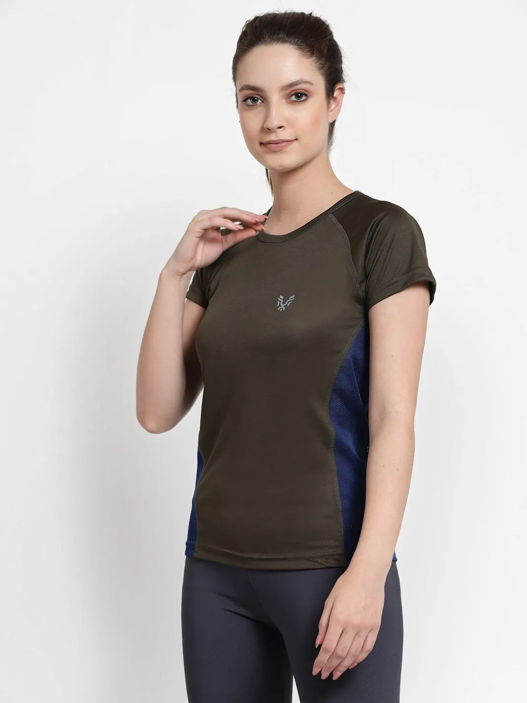 UZARUS Women's Dry Fit Workout Top Sports Gym T-Shirt