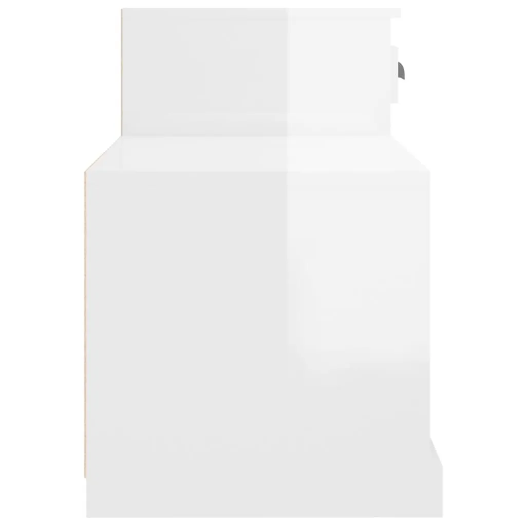 vidaXL Shoe Cabinet High Gloss White 100x42x60 cm Engineered Wood